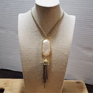 Kendra‎ scott Rayne mother of pearl and gold necklace